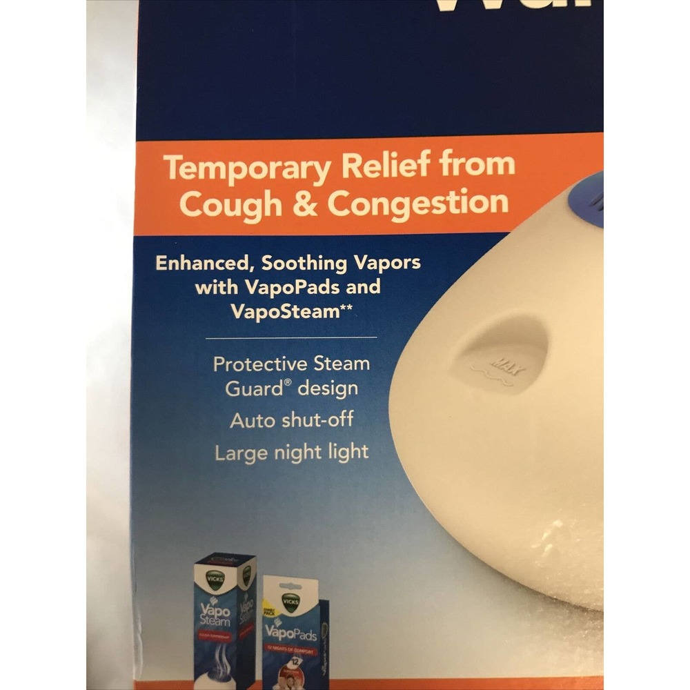 Vicks Warm Steam Vaporizer * M-L Room Size * 1.5 Gal. - Picture 3 of 6
